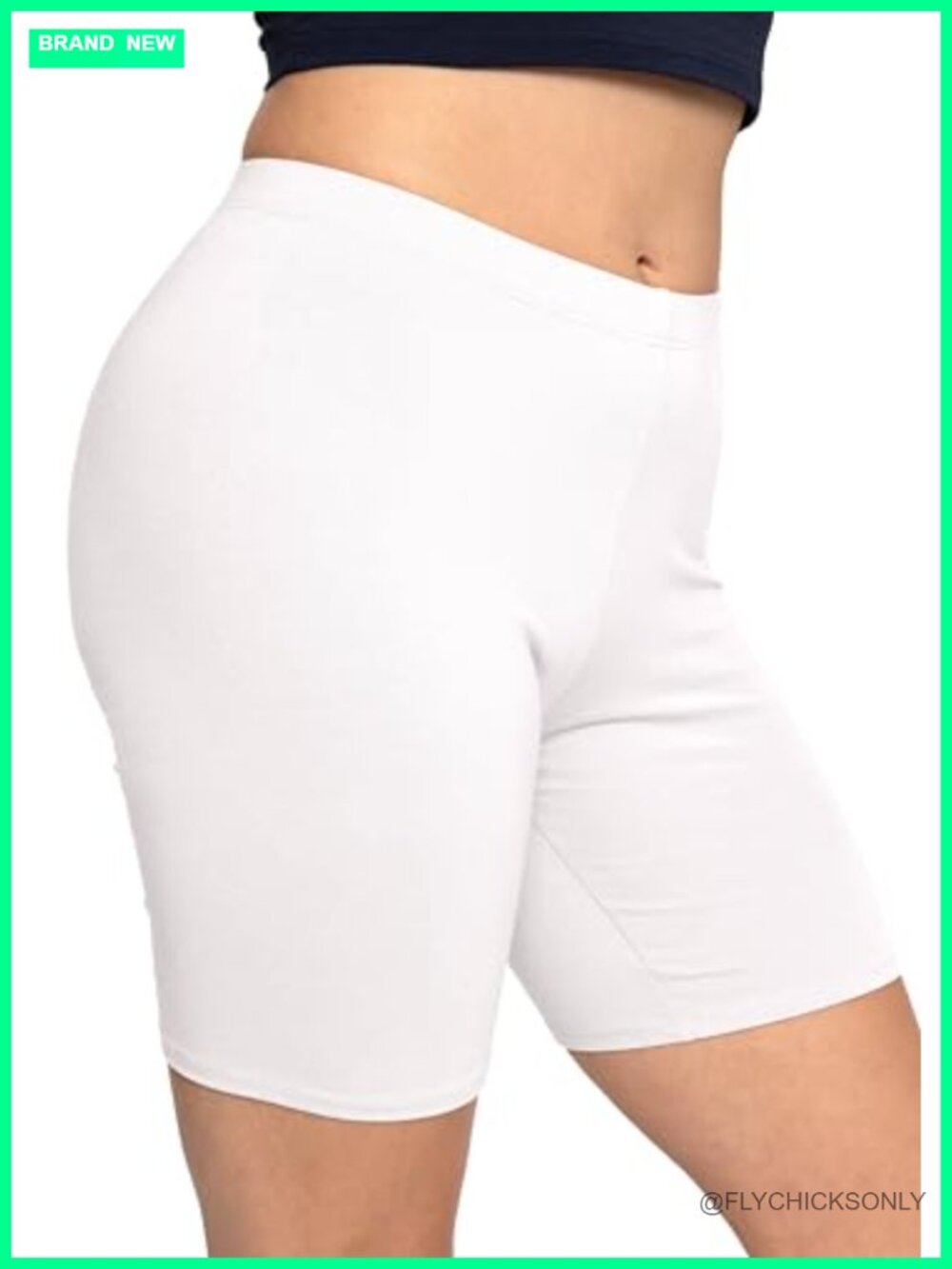High Waisted Cotton Biker Shorts Women Plus Size Workout Yoga Gym